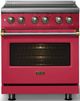 Viking® 5 Series 30" Valentine Pro Style Induction Range with Brushed Brass Trim-4