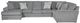 Jackson Furniture Glacier 3-Piece Shark Left-Arm Facing Sectional and Chaise-1