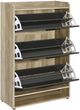 Coaster® Denia Antique Pine/Gray 3-Tier Shoe Storage Cabinet-1