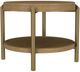 Coaster® Arini Sand Wash End Table with Aged Brass Base-0