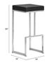 Zuo® Darwen Black Bar Stool-4