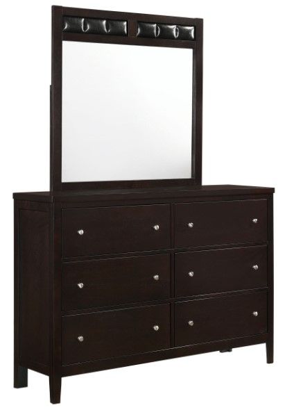 Coaster® Carlton Cappuccino Dresser and Mirror Set
