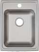 Elkay Lustertone® Classic Lustrous Satin 17" x 22" x 6" 3-Hole Single Bowl Drop-In ADA Sink-1