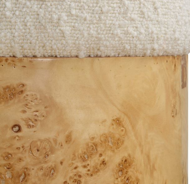 Uttermost® Swirls Ivory Ottoman-3