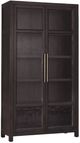 Hooker® Furniture Driftwood Burnt Timber Dining Display Cabinet-0