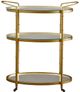 Olliix by Madison Park Signature Antique Gold Lauren Bar Cart-0