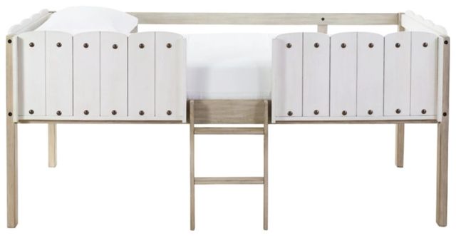 Signature Design by Ashley® Wrenalyn Two-Tone Twin Loft Bed with Under Bed Bookcase Storage-2