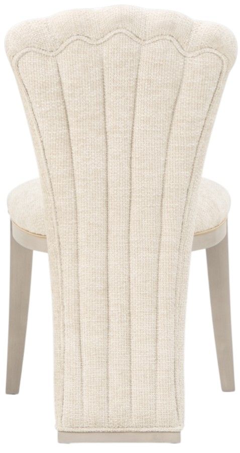 Michael Amini® Fantosini Silver Leaf Vanity Chair-2