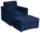 Vanguard® Furniture Ease Custom Wynne Village Ink Ottoman-2