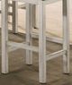 Furniture of America® Bingham Antique White/Dark Brown Counter Stool-1
