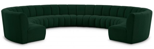Meridian Furniture Infinity 10-Piece Green Modular Sectional Set-0