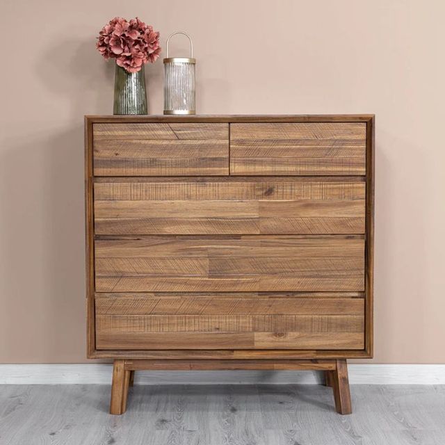 LH Home Gia Warm Pecan 5-Drawer Chest-2