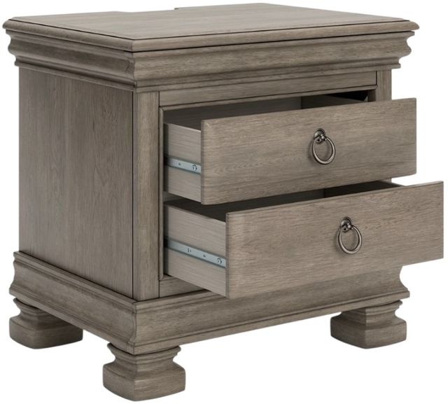 Signature Design by Ashley® Lexorne Gray Nightstand-3