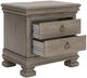 Signature Design by Ashley® Lexorne Gray Nightstand-3