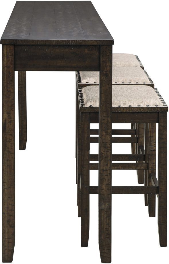 Signature Design by Ashley® Rokane 4-Piece Brown Counter Height Dining Table Set-2
