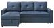 Mazin Furniture Faber 2-Piece Blue Sectional with Pull-Out Sleeper and Reversible Storage Chaise-1