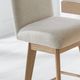 Parker House® Escape Glazed Natural Oak/Mirage Mist Upholstered Swivel Dining Bar Stool-3