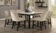 ACME Furniture Nolan White Marble Top Counter Height Table with Salvage Dark Oak Base-1