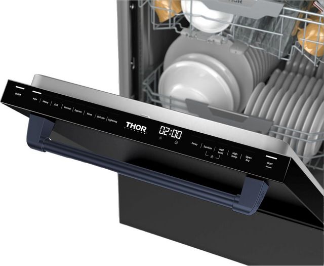 Thor Kitchen® Gordon Ramsay Series 24" Matte Black Top Control Built In Dishwasher-2