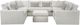 Fusion Furniture Turley Pearl 9-Piece U-Shaped Sectional-0