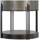 Hooker® Furniture Commerce and Market Skyline Dark Natural Side Table with Dark Bronze Base-0