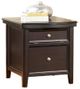 Signature Design by Ashley® Carlyle Almost Black Media End Table-0