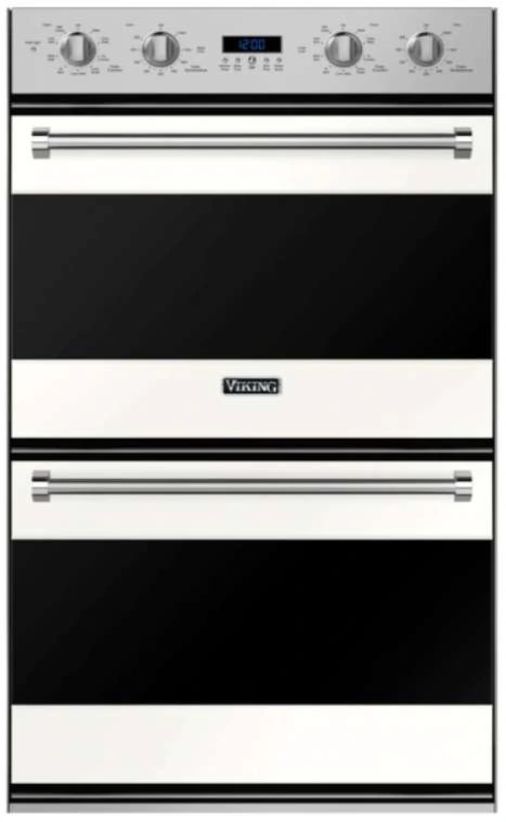 Viking® 3 Series 30" Pure White Double Electric Wall Oven-0