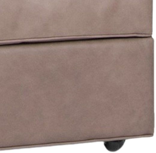 Smith Brothers Customizable 549 Collection Leather Ottoman-2