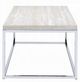 ACME Furniture Snyder Light Oak Coffee Table with Chrome Base-3