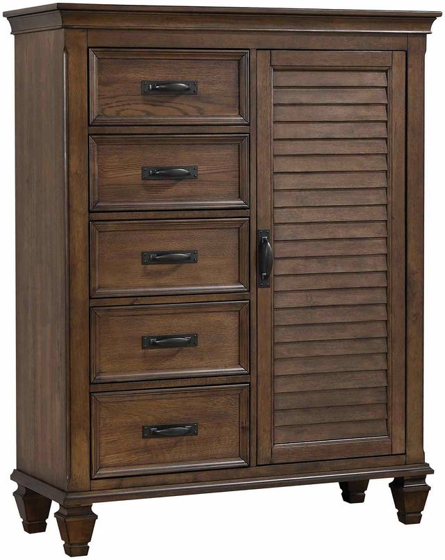 Coaster® Devon 5-Piece Beige/Burnished Oak Queen Bedroom Set-3