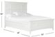 Magnussen Home® Heron Cove Chalk White California King Panel Bed-1