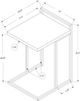 Monarch Specialties Inc. Grey Accent Table with Black Base-4