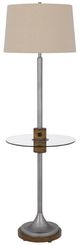 Cal® Lighting & Accessories Lavaca Antique Silver/Wood Floor Lamp-0