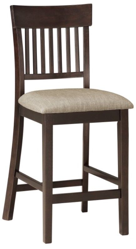 Homelegance® Balin Dark Brown Counter Height Chair-0