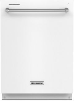 KitchenAid® 24" White Top Control Built In Dishwasher