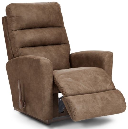 La-Z-Boy® Liam Chestnut Manual Rocking Recliner | Roby's Furniture
