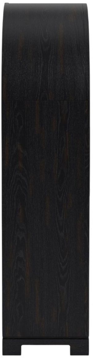 Riverside Furniture Calhoun Ebony Whiskey Oak/Whiskey Display Cabinet-4
