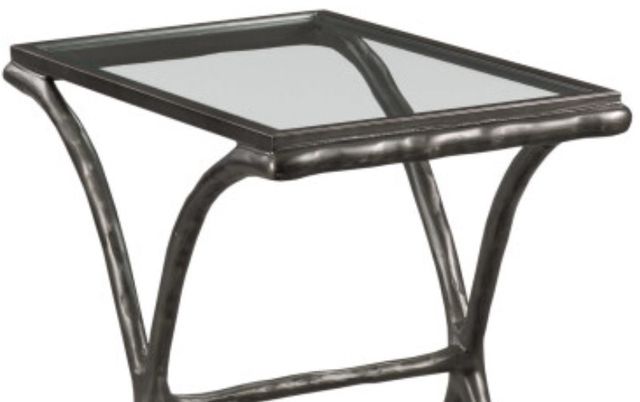 Kincaid® Milan-Acquisitions Glass Top Chairside Table with Gray Base-1