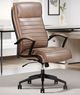 Parker House® Smooth Latte Leather Desk Chair-1