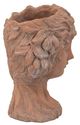 A & B Home Brown 12" Head Bust Planter-2