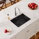 Elkay Quartz Classic® Black 24-5/8" x 18-1/2" x 9-1/2" Single Bowl Undermount Sink-2