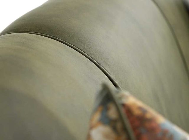 Marshfield Furniture Bex Green Leather Sofa-3