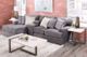 Jackson Furniture Mammoth 3-Piece Smoke Sectional Sofa Set-2