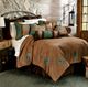 HiEnd Accents Las Cruces II 12-Piece Chocolate/Turquoise Queen Bedspread Set-3