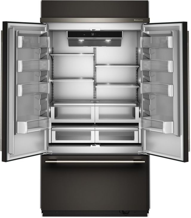 KitchenAid® 42" 24.2 Cu. Ft. Black Ore Built-In French Door Refrigerator-1