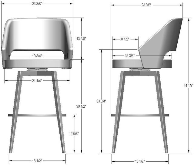 Amisco Customizable Lorna Swivel Bar Stool-2
