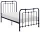Homelegance® Engleside Gunmetal Youth Twin Metal Rod Bed-0