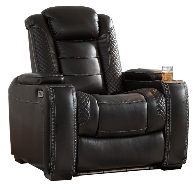 Signature Design by Ashley® Party Time 2-Piece Midnight Reclining Living Room Set-2