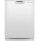 GE® 24" White Front Control Built-In Dishwasher-0
