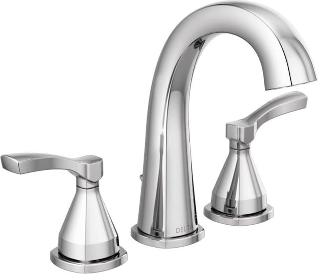 Delta Stryke® Lumicoat® Chrome 2-Handle Lever Widespread Bathroom Faucet-0